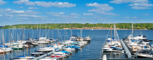 Berlin, Panorama, Segelclub am großen Wannsee, Fernblick zum Strandbad Wannsee Berlin, Panorama, Segelclub am großen Wannsee, Fernblick zum Strandbad Wannsee